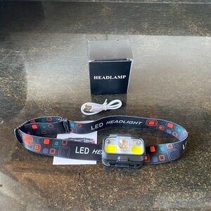 LED Headlamp with Adjustable Strap 2-Pack - Black